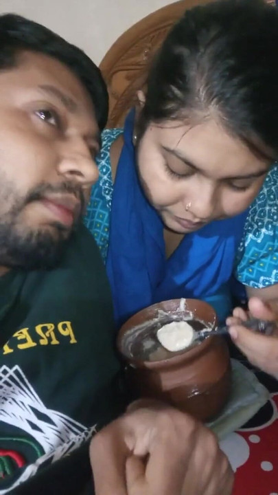 Captivating moment from "full masti in bedroom husband wife romantic vlogs"