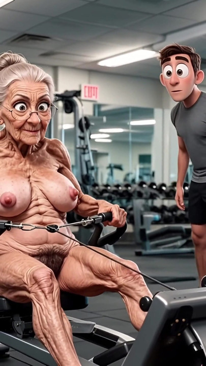 Old Ladies in the Gym