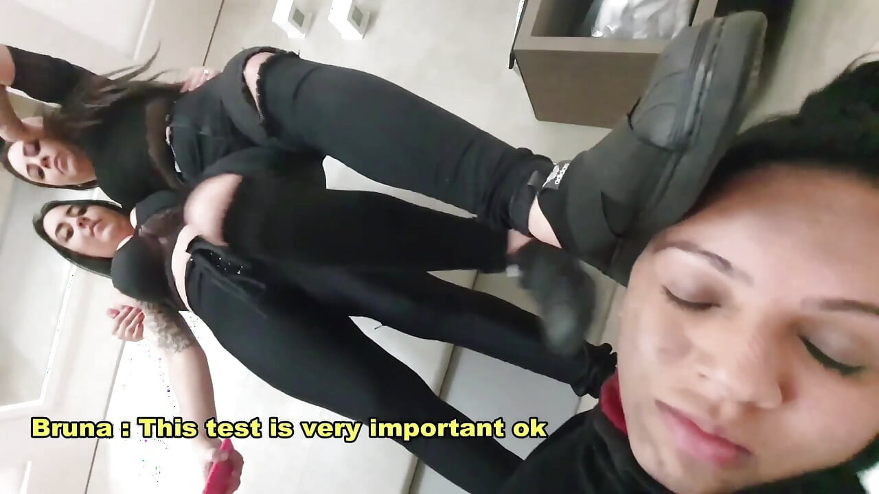 Trample perfect feets with 3 top girls and english subtitles