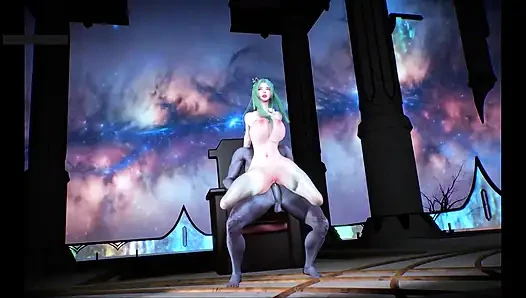 Digital Goddess Glow: besar bangkit- hentai animasi 3D
