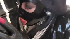 sucking my rubber mistress's cock