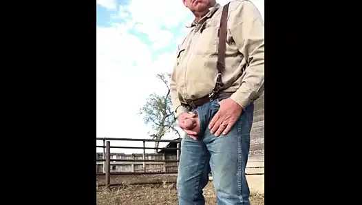 pissing farmer