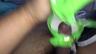 seksi yeşil topuklu