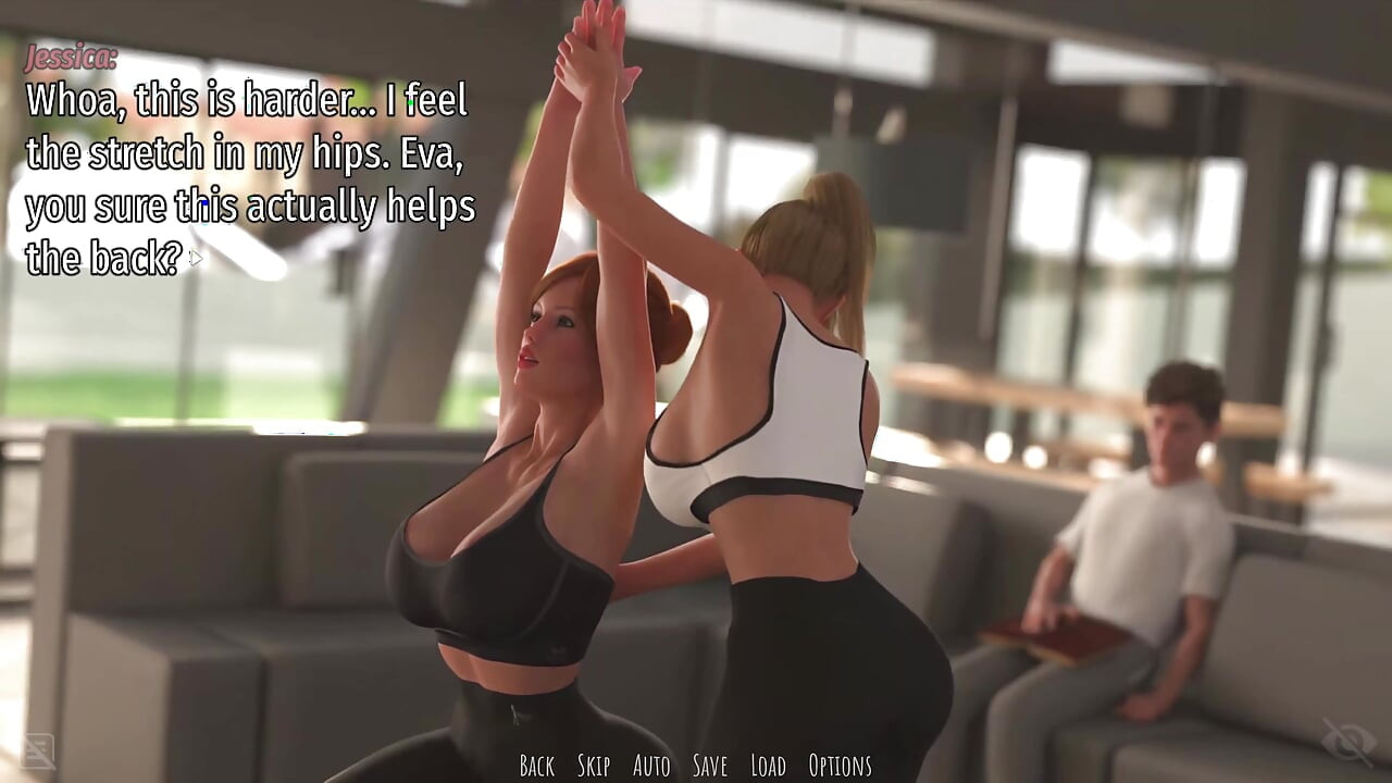 Shadows of Seduction V0.5 - P3 Lia and MILF Jessica's Scorching Breast Massage by the Pool