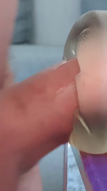 Spectacular moment from "Teen boy fucks his fleshlight and cums inside"