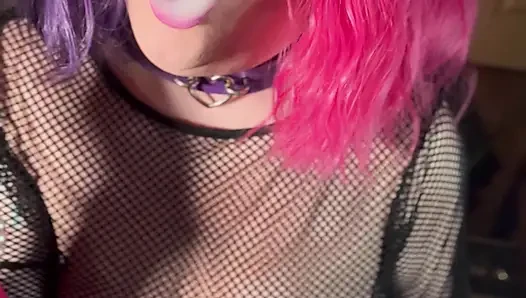 Your Smoking Queen, Tina Snua, Smoking A Cork Cigarette In Satin Gloves & Jewellery - Smoke Rings OMI OME Drifting Snap inhales