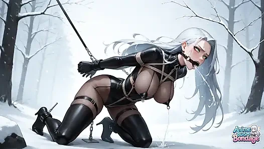 Winter's Wet Slut's Nude Bondage: Fantastic XXX and Hot, Insatiable Porn!