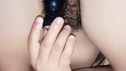 I Played My Hairy Pussy with the Vibrator