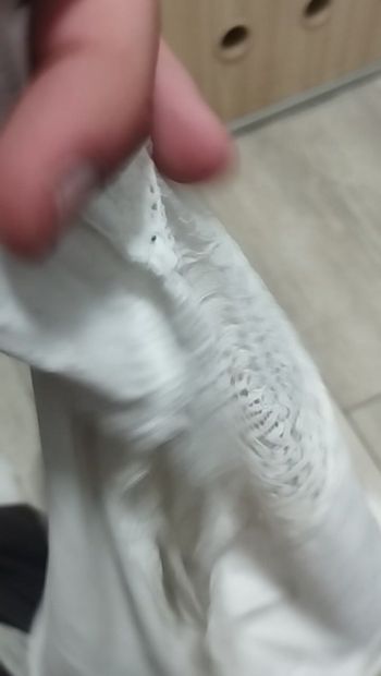 Mother-in-law's dirty panties laundry basket, fetish sniffing cunt