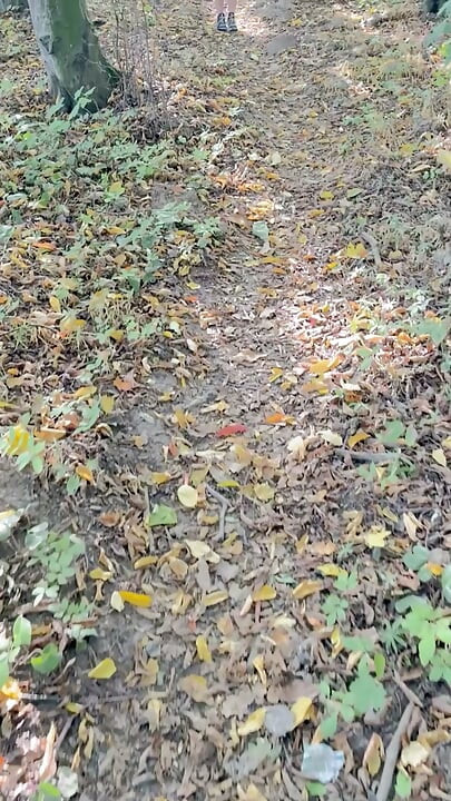 Naked girl in the forest