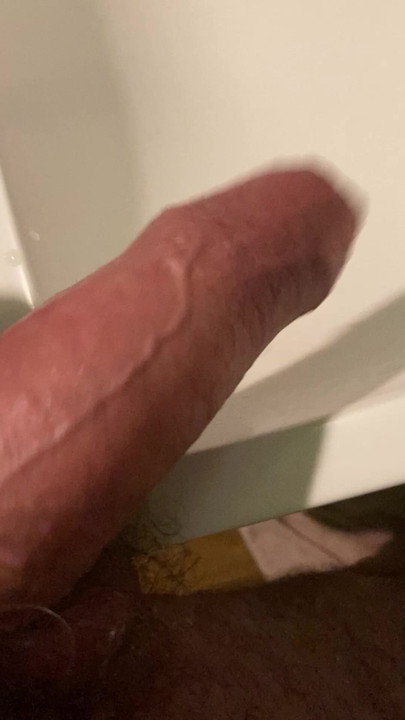 Ladies and gentlemen, here is my long meaty cock for your pleasure.
