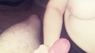 Young Wife Blowjob Friend. Husband Records.