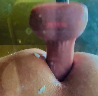 Dildo anal com minha máquina de sexo