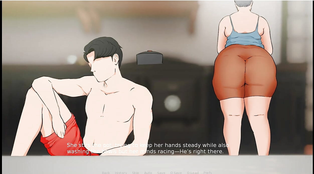 Plowed 1: sexy babička chčije a škádlí vnuka a sprchuje se s vnukem