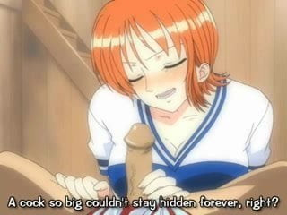 One piece Nami blowjob (english subbed)