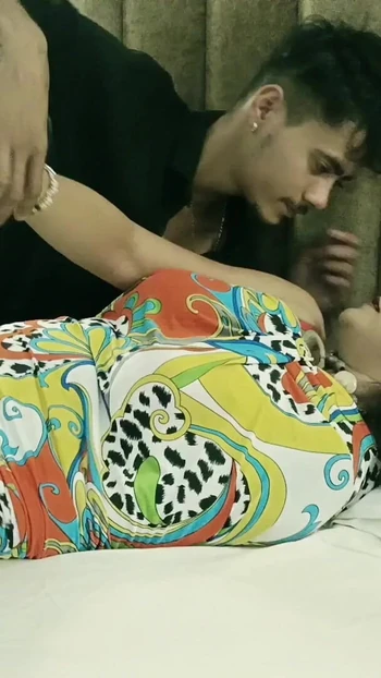 Emotional moment from "Indian Dating Sex with Gorgeous Corporate girl! With dirty talking"