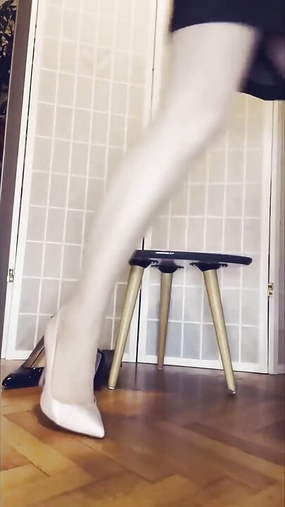 Showing off My Heels and Pumps on Nylon Feet POV