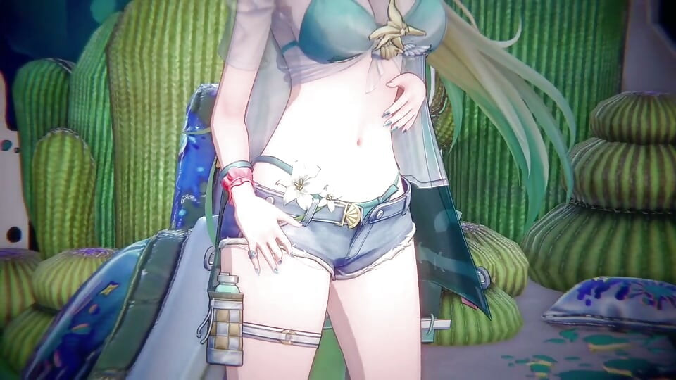 Wuthering Waves - Lynae X Chisa FFM seks - 3D hentai animacije