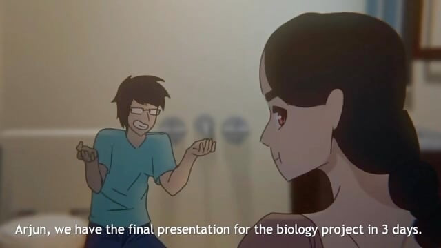 Animasyon videosu moti kız kolaj kızı sert