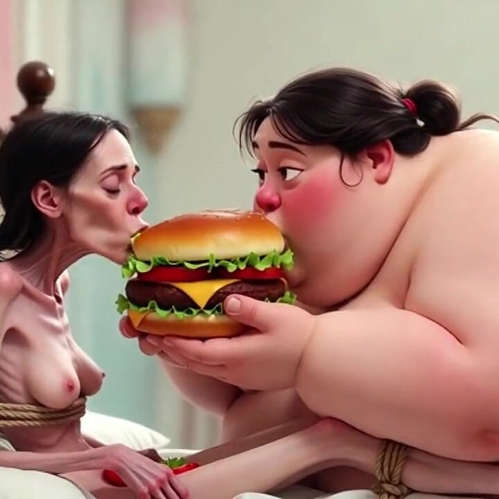 Extremely Skinny Vs Massive SSBBW Feeding Session