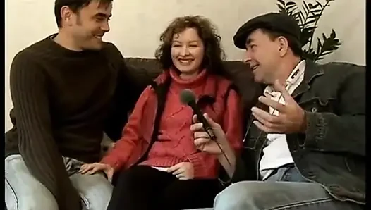 Pretty Lady with Tousled Hairstyle Has Fun Having Sex