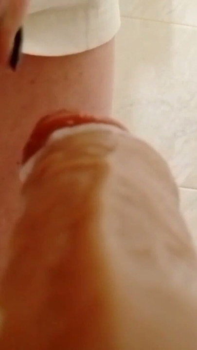 Pov femboy femVibe jerking off in the bathroom while no one is home | Clip 1