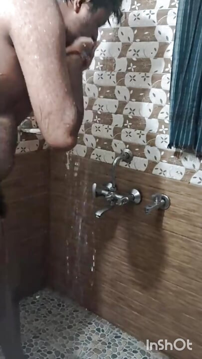 Mayank Taking Shower and Pissing