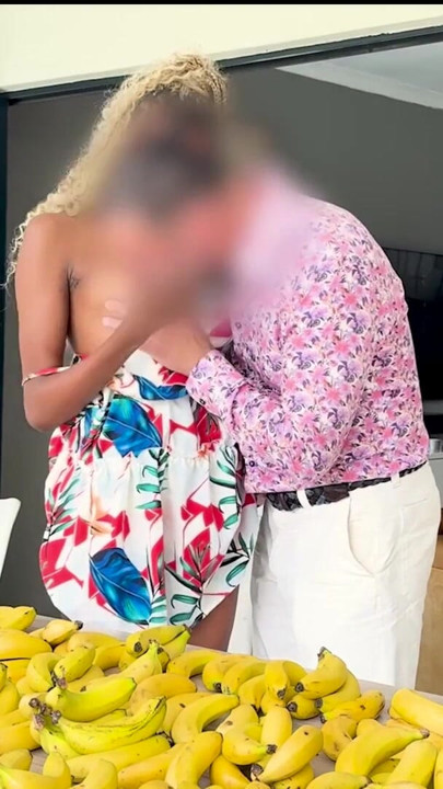 I gave this BIG TITS EBONY TEEN her first real CUM shot at modeling in America | Clip 1