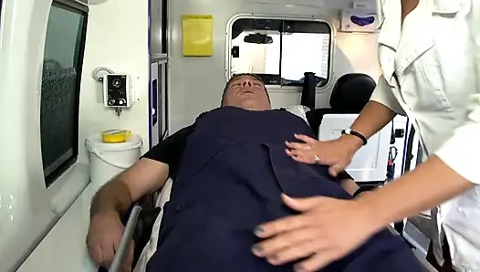 Mature love in the ambulance
