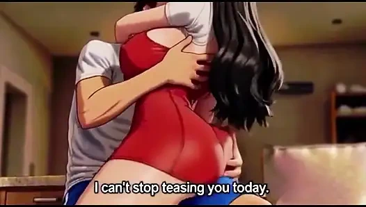 Sexy stepmom seduce her young step son with her big boobs and ass