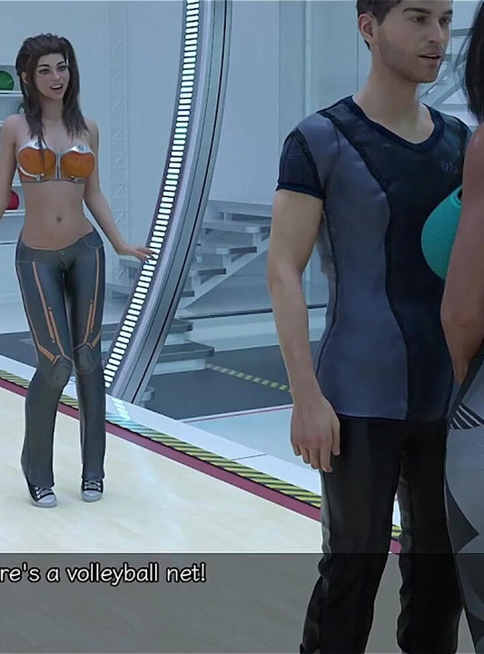 Stranded in Space - Petite Brunette Can't Stop Looking at Busty MILFs Tits