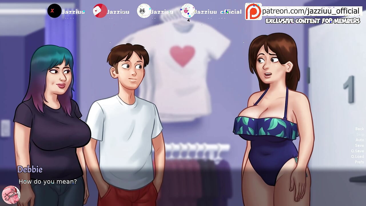 My STEPMOTHER's tits make me hard when I see her naked - 1 - Jazziuu