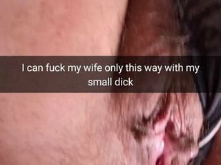 My hubby's cock is so small, he can't even rub my pussy!