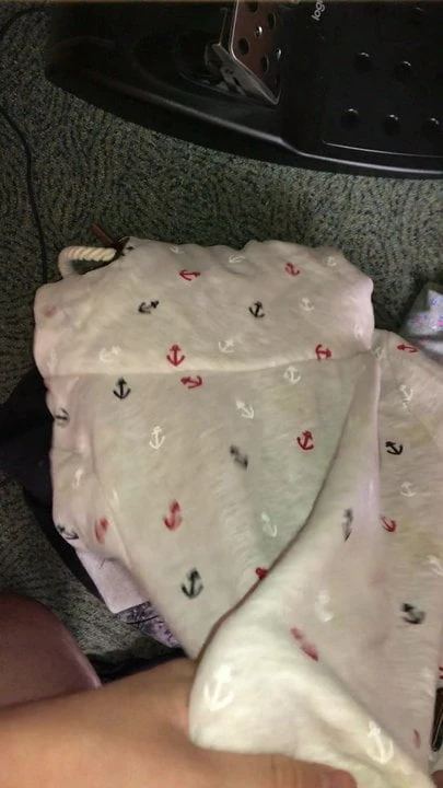 Jerking with some Girls Clothes