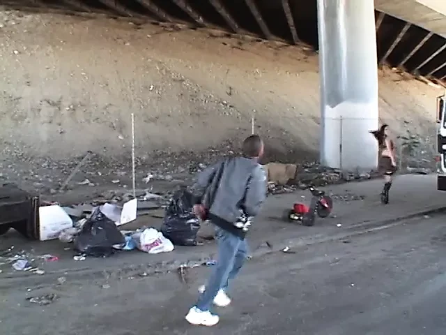 Horny young black man gets head and nails a babe
