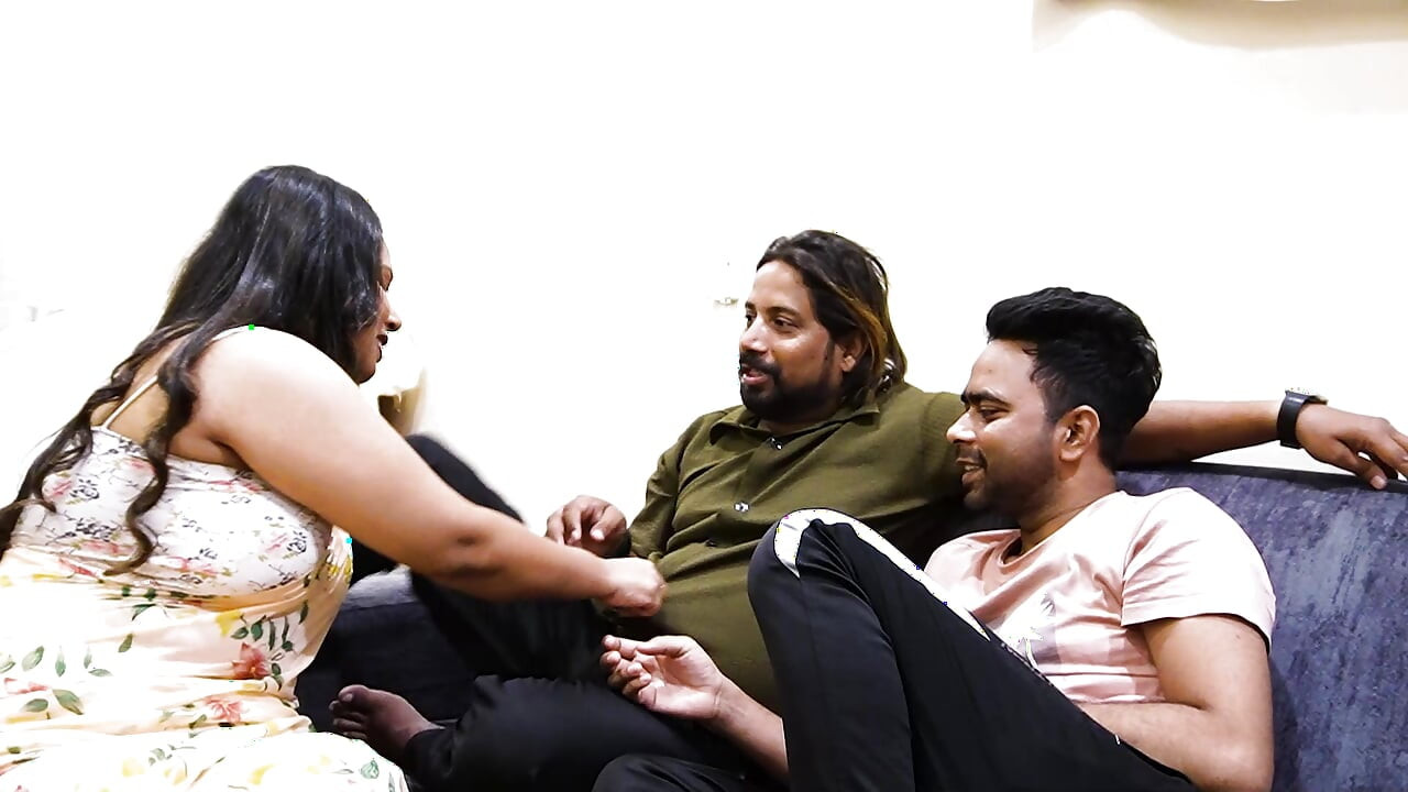 INDIAN SEXY DESI COMES TO HER TWO DEVORJI TO FUCKED HARD HER, HARDCORE THREESOME SEX STORY
