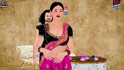 Big Tit MILF Gold Digger Fucks Rich Old Man in Luxury Mansion