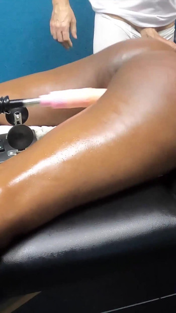 Ebony Sex Machine Massage