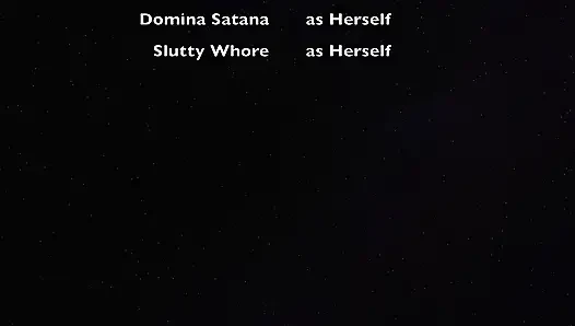 Part 4:- Slutty whore showers and prepares Domina Satana for her sessions with a taste test orgasm