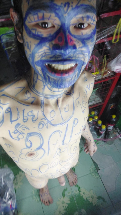 Funny green pen