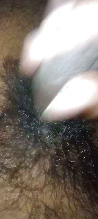 Hairy big dick jerking