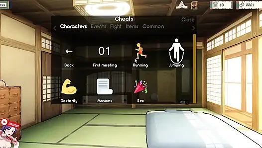 Naruto Kunohichi's training. Training with Anko