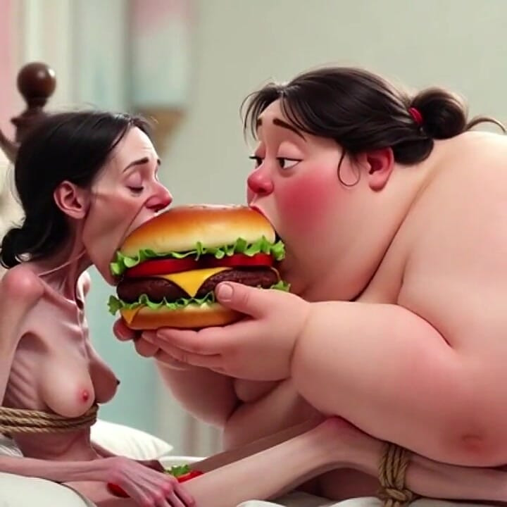 Extremely Skinny Vs Massive SSBBW Feeding Session