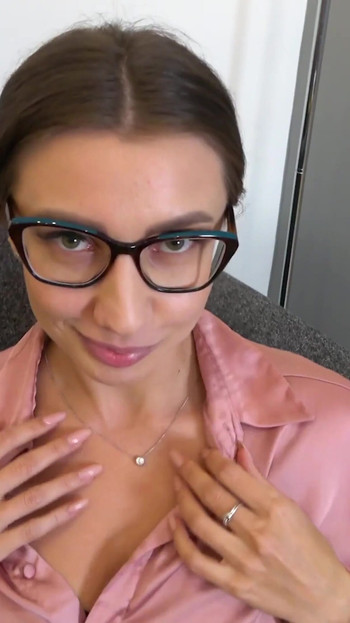 Unforgettable moment from "Sex with an English tutor while no one is home! Glasses, jeans, POV blowjob, real sex"