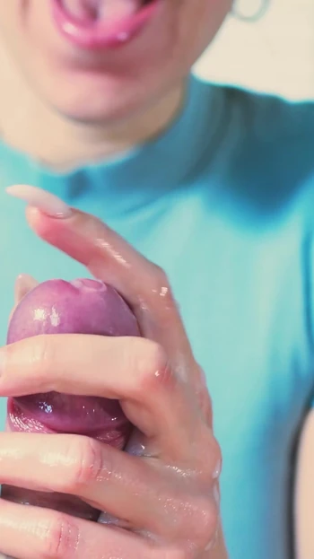 Captivating moment from "Edging handjob and huge cumshot"