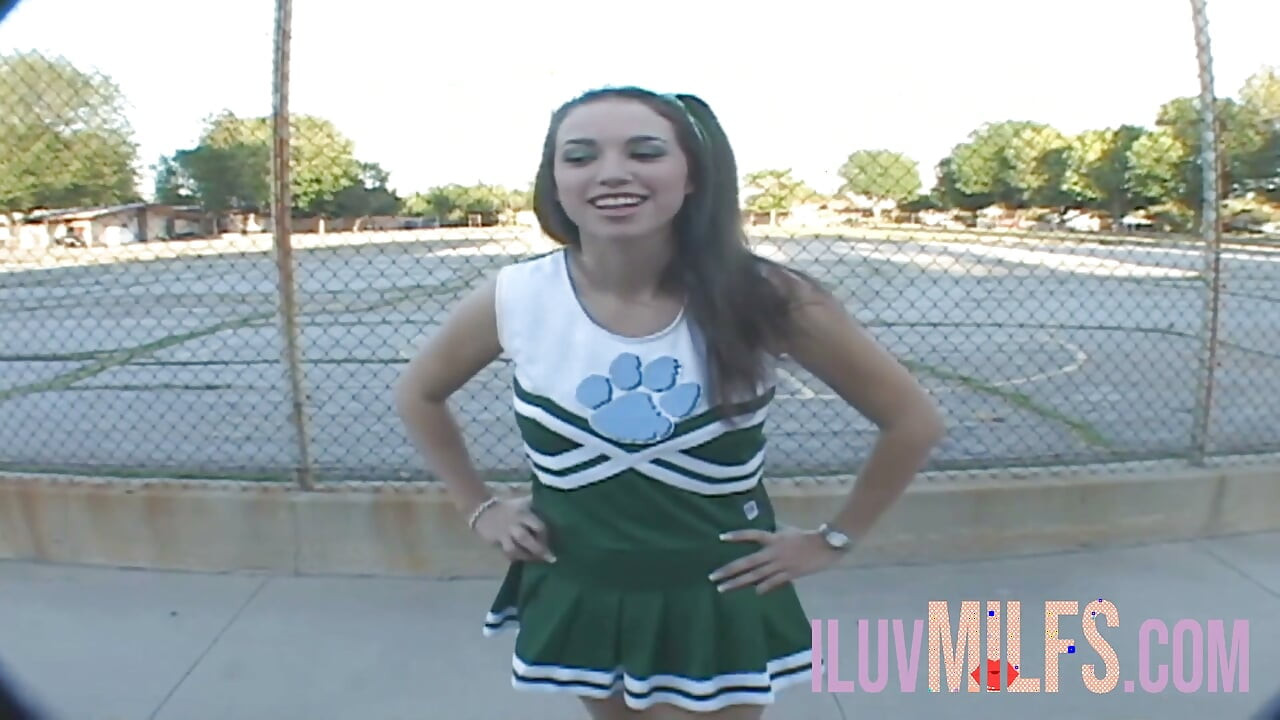 Teen cheerleader with small tits enjoying hard sex