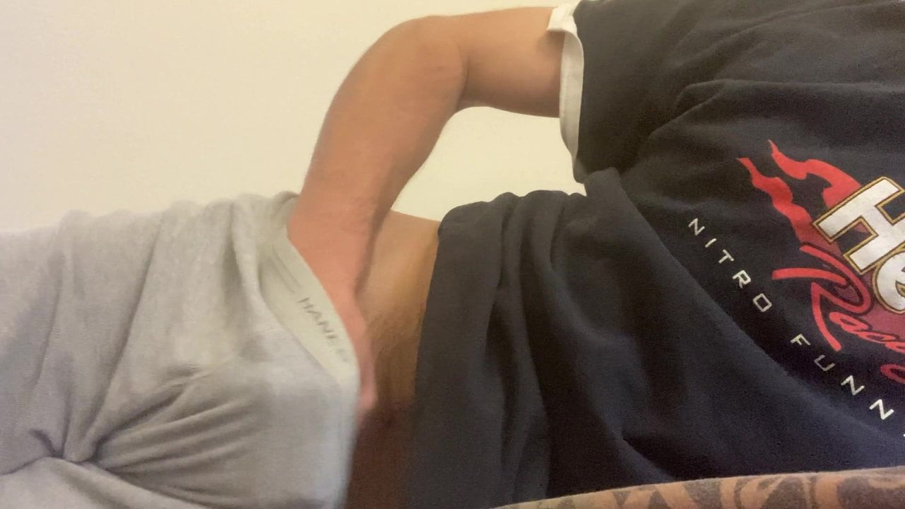 Jacking off in my own pre cum