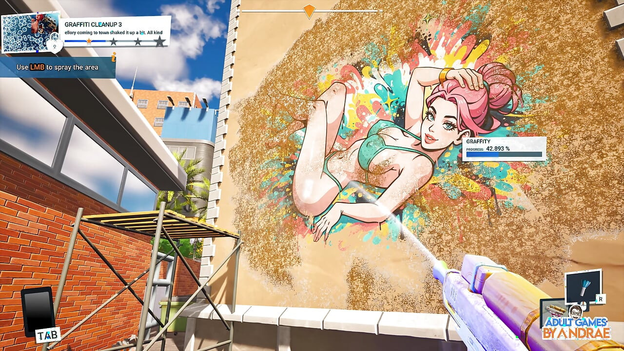 Giant Waifu Wash Simulator Gameplay Part 1 - First Cleaning Job for Vellory