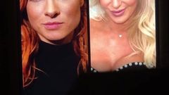 WWE Becky Lynch & Charlotte Flair DOUBLE Cum Tribute