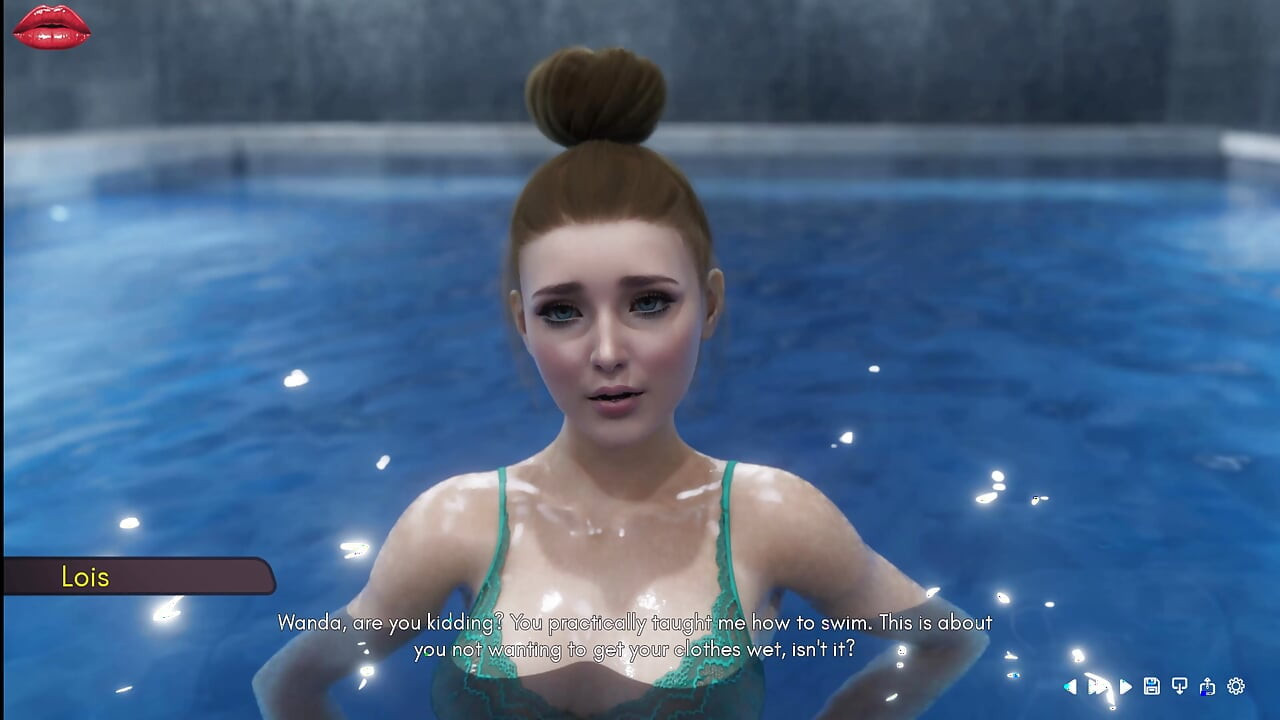 Mrs Denvers 17 Wanda and Lois Spend Quality Time Together in Swimingpool